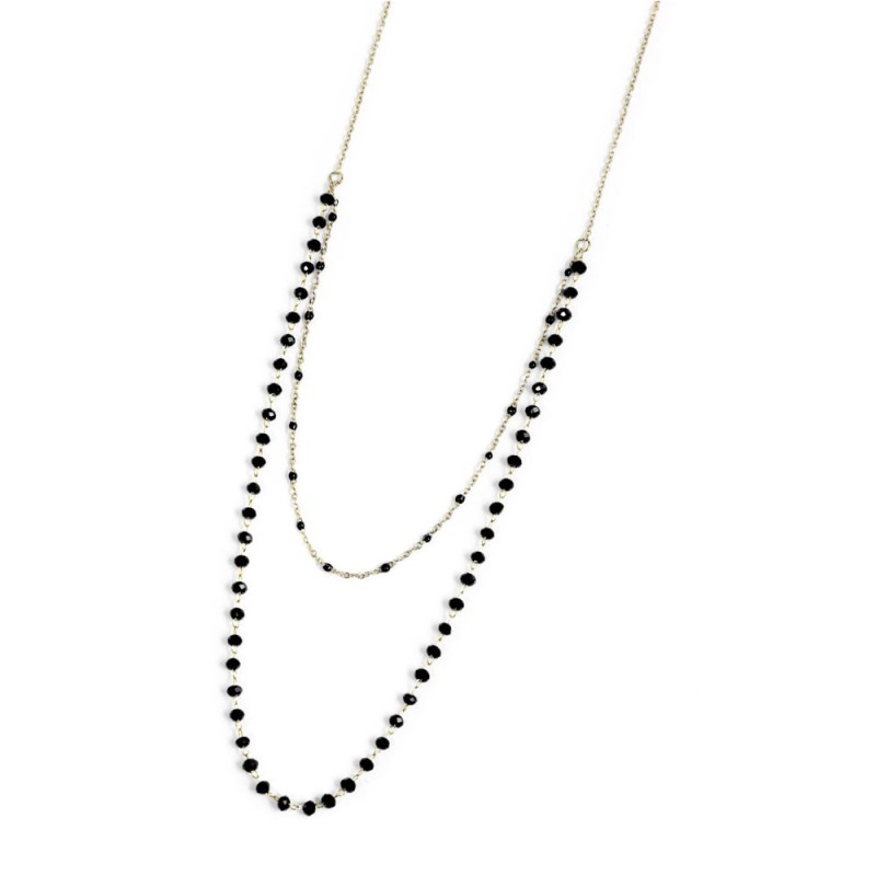 Collana cristalli sfaccettati