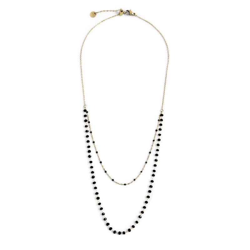 Collana cristalli sfaccettati