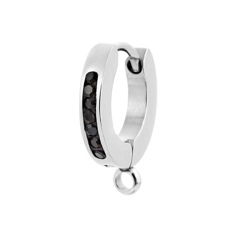 Orecchino a cerchio 11mm con anello per charm