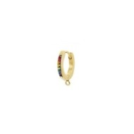 Orecchino a cerchio 14mm con anello per charm