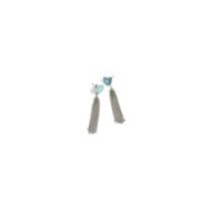Orecchini cuore con nappa pendente