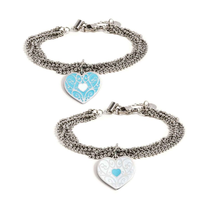 Bracciale con pendente cuore amore