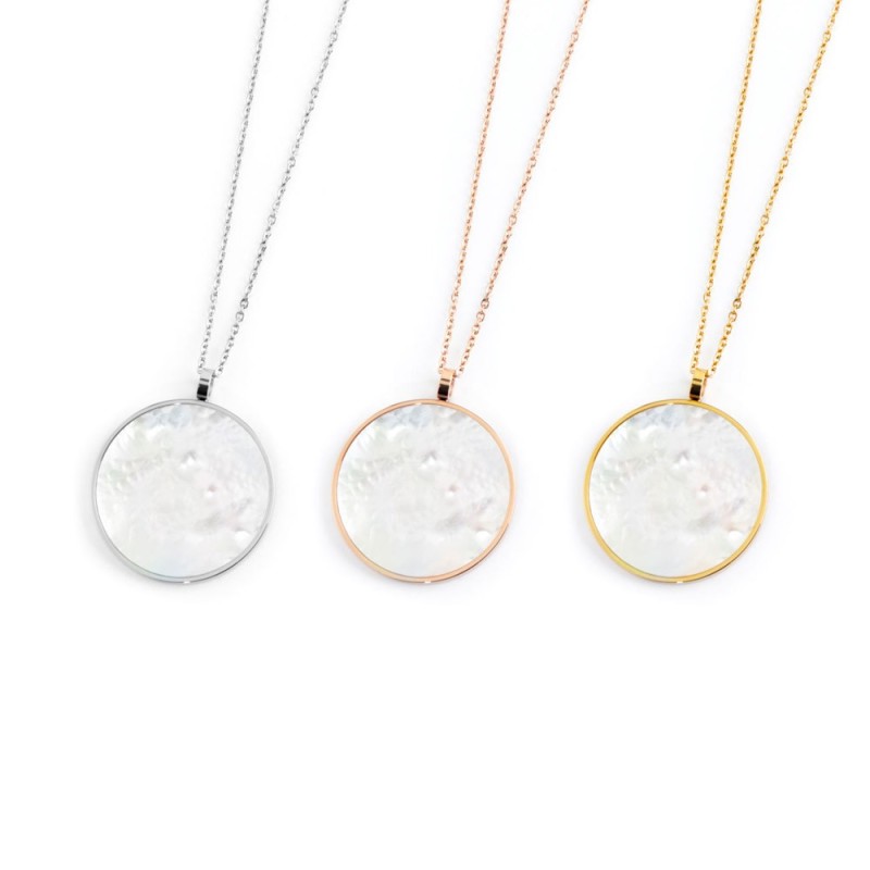 Collana pendente madreperla