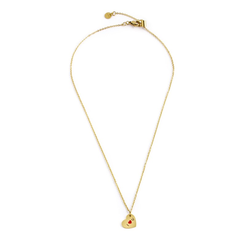 COLLANA CUORE PENDENTE ACCIAIO