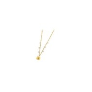 Collana piastrina cuore pendente con zirconi
