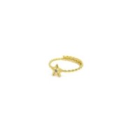 Anello stella con zircone