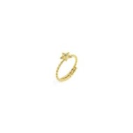 Anello stella con zircone