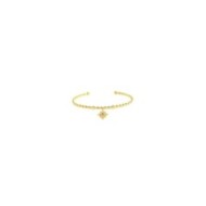 Bracciale rigido rosa dei venti pendente