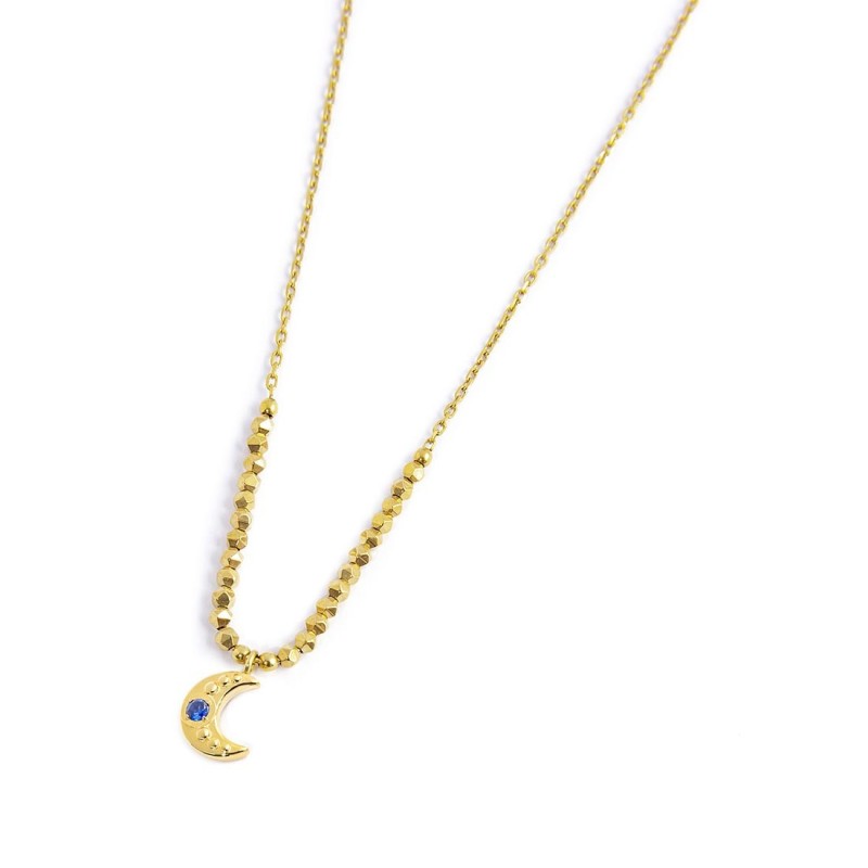 Collana luna pendente ed ematite