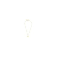 S.S.GOLD IP NECKLACE MEDAL PEND WITH SUN WHITE CZ STONE S.steel gold ip necklace cross chain, 1 mm width, 0,27 thickness, with m