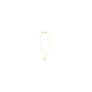 S.S.GOLD IP NECKLACE MEDAL PEND WITH WIND ROSE AND WHITE CRYSTALS S.steel gold ip necklace cross chain, 1 mm width, 0,27 thickne