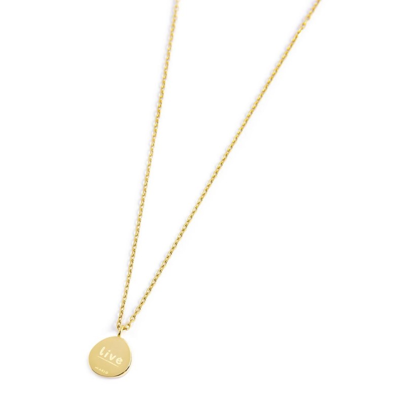 Collana medaglietta rosa dei venti pendente