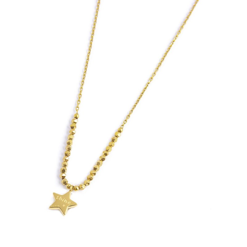 Collana stella pendente ed ematite