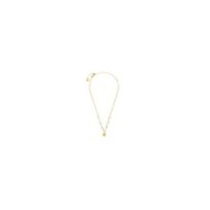 Collana medaglietta rosa dei venti pendente con zirconi