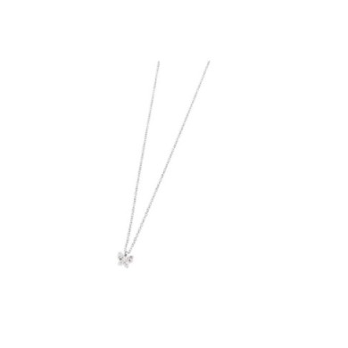 316L  NECKLACE BUTTERFLY WITH STONES 316 S.STEEL NECKLACE 8.5*7*1.5 MM BUTTERFLY WITH CLAY AND RHINOSTONES,1.6MM BALL CHAIN IN