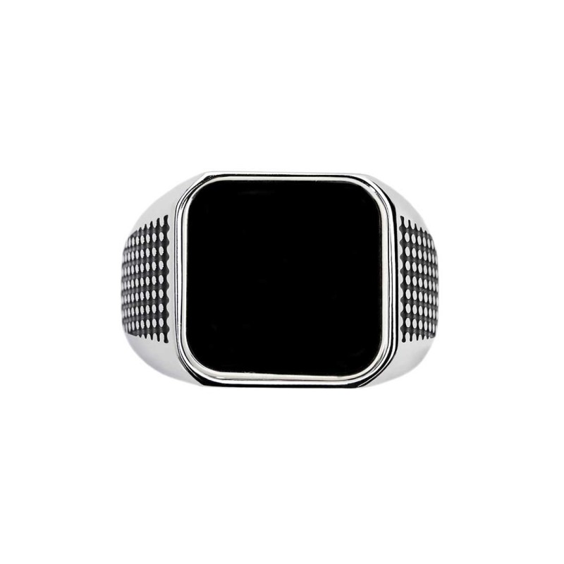 S.STEEL SQUARED PLATE BLACK ENAMEL Polished s.steel squared plate size 13,99*13,99 mm, 1 mm thickness with on the front side bla