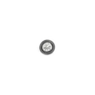 S.STEEL ROUND PLATE WITH WIND ROSE Polished s.steel round plate 16,20 mm diameter, 1 mm thickness with on the front side in the