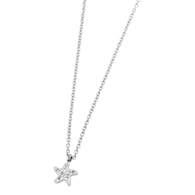 Collana stella marina con cristalli