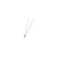 Collana con croce pendente e zircone