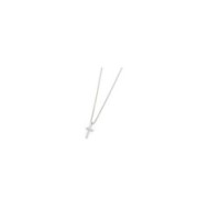 Collana con croce pendente e zircone