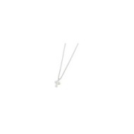 Collana con croce pendente con zirconi