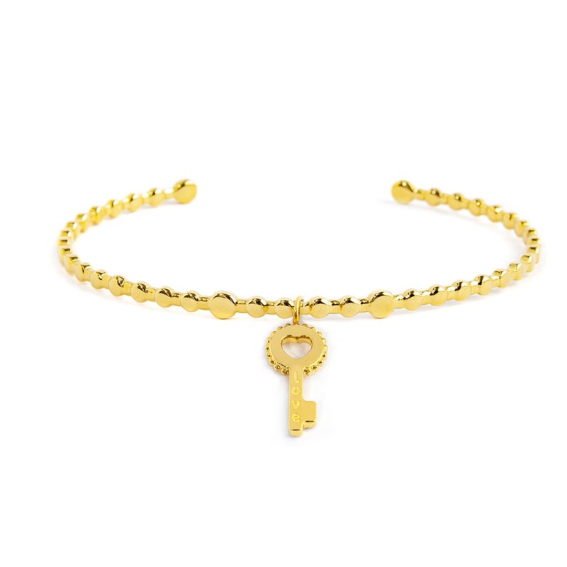 Bracciale rigido chiave pendente