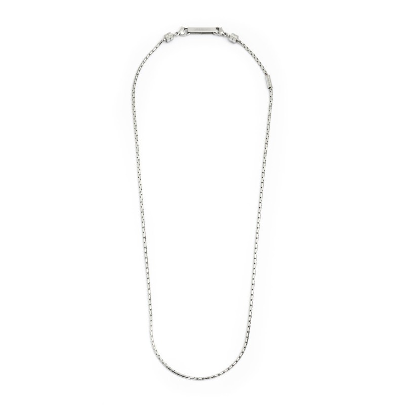 COLLANA ACCIAIO BOX OVAL 2 MM