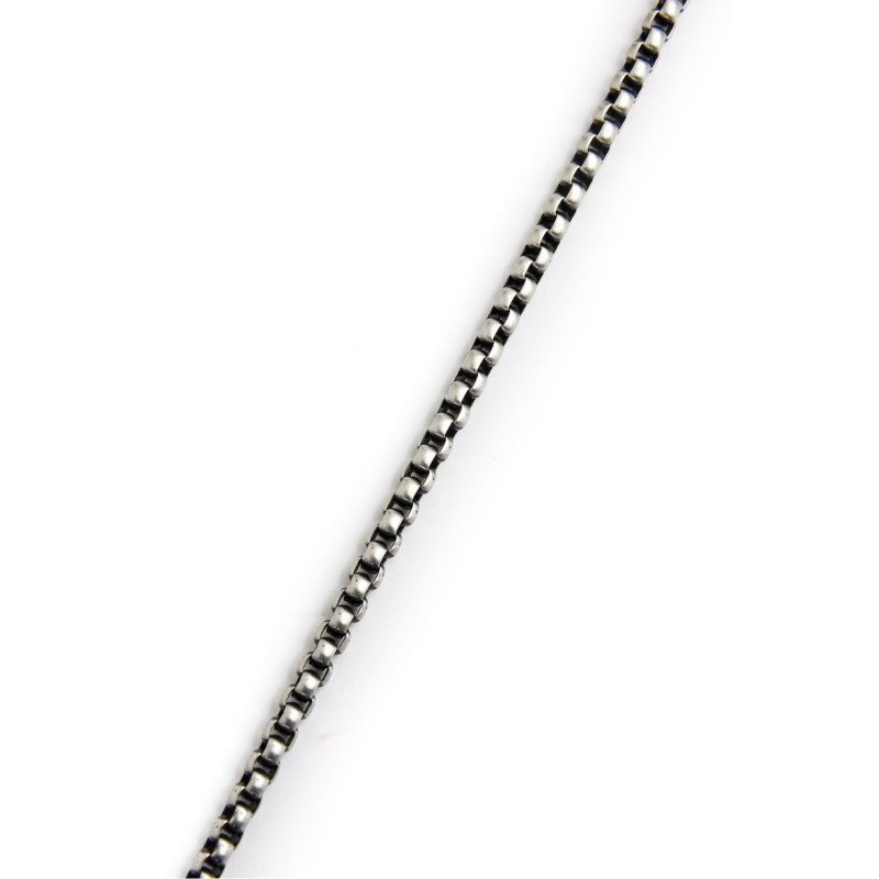 COLLANA ACCIAIO BOX ROUNDED 3 MM
