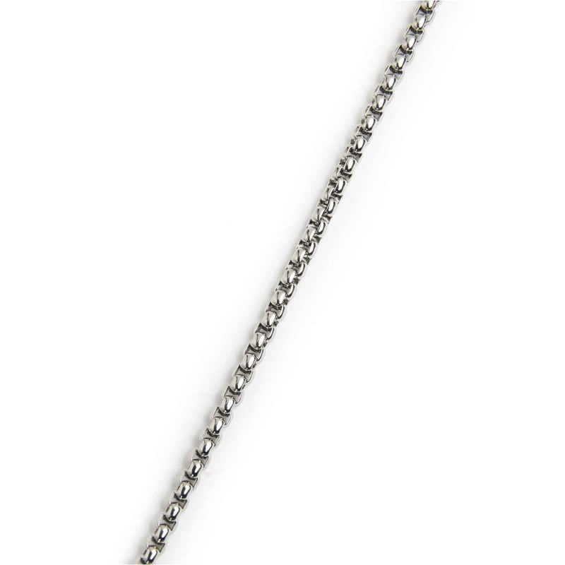Collana catena box rounded 3mm