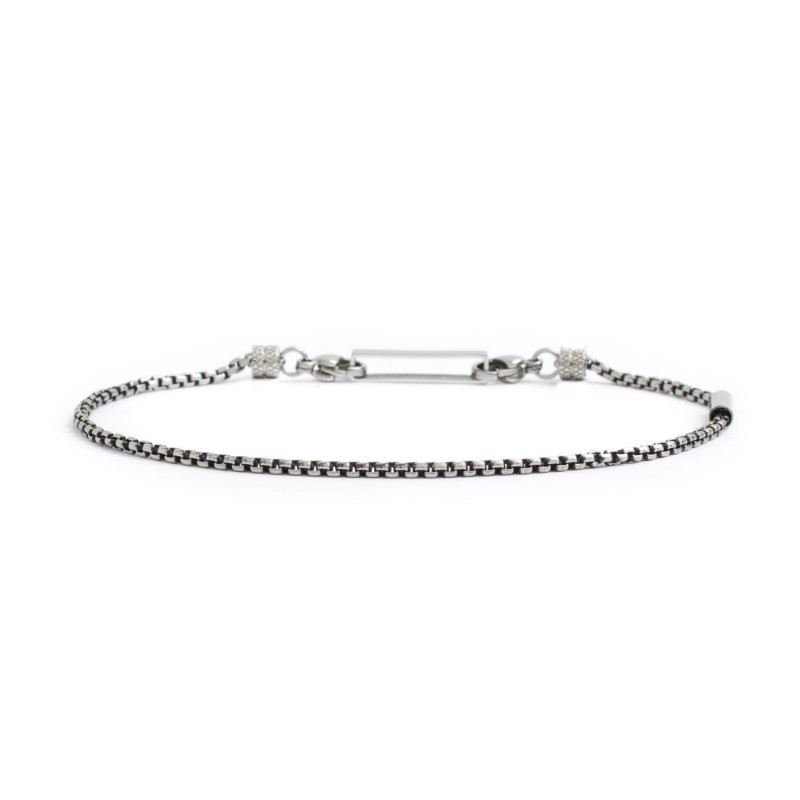 Bracciale catena box rounded 2mm