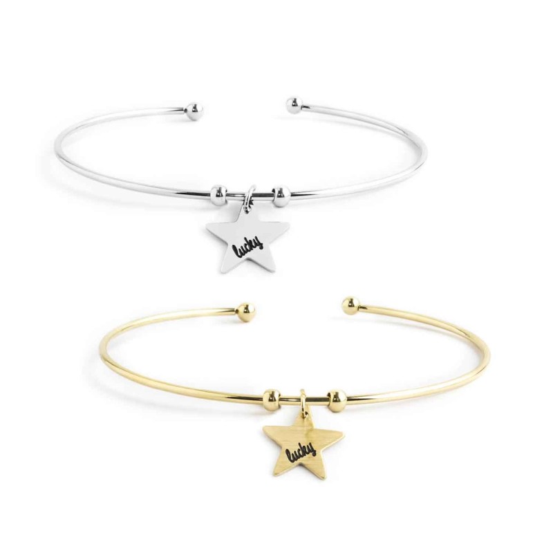 Bracciale rigido stella lucky