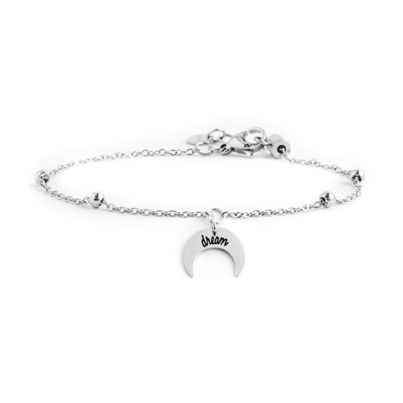 BRACCIALE ACCIAIO LUNA DREAM PENDENTE