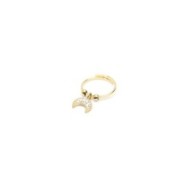 Anello luna con cristalli pendente