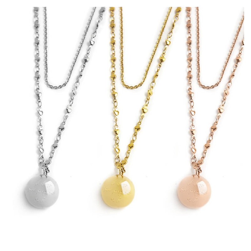 Collana chiama angeli doppia catena