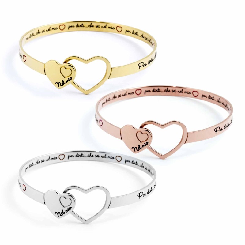 Bracciale rigido cuore