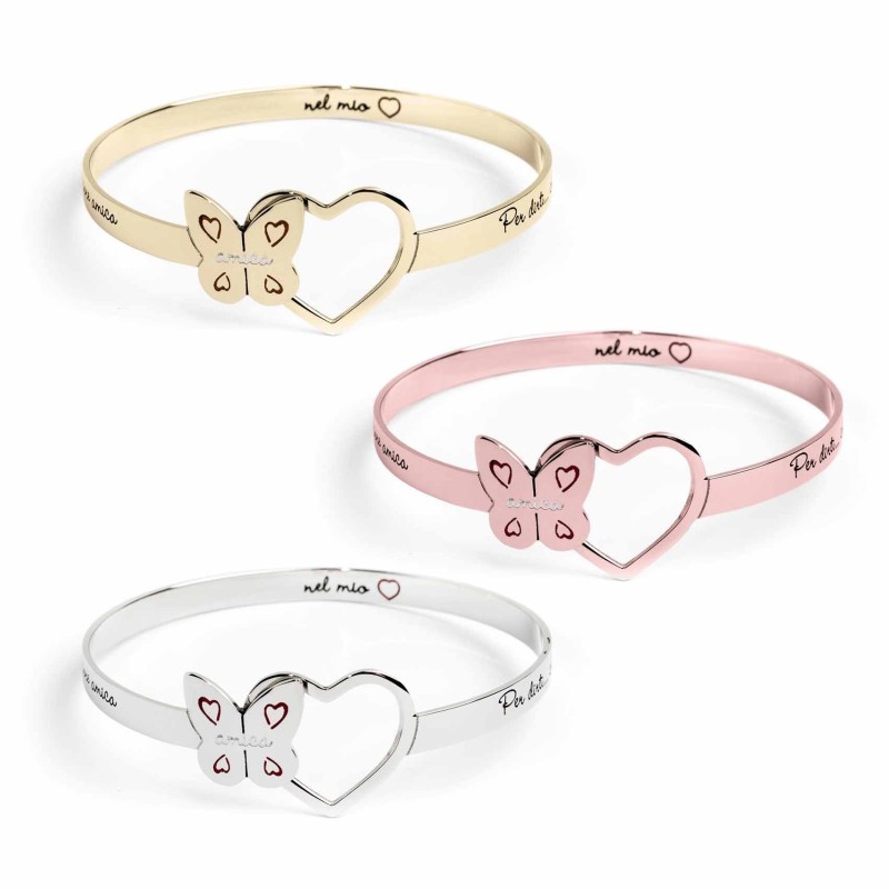 Bracciale rigido amica farfalla