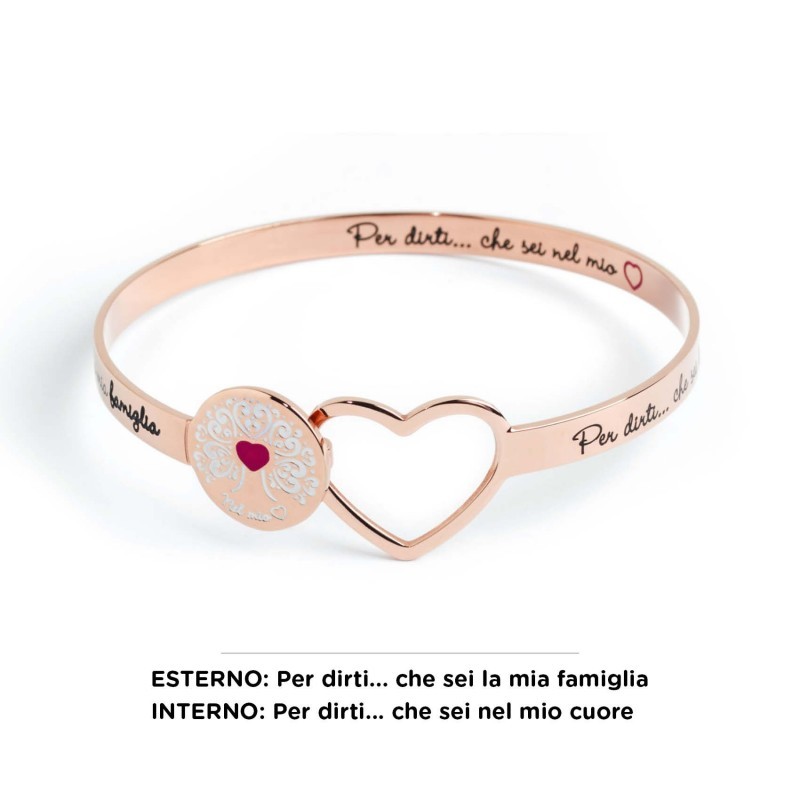BRACCIALE RIGIDO ACCIAIO ALBERO VITA