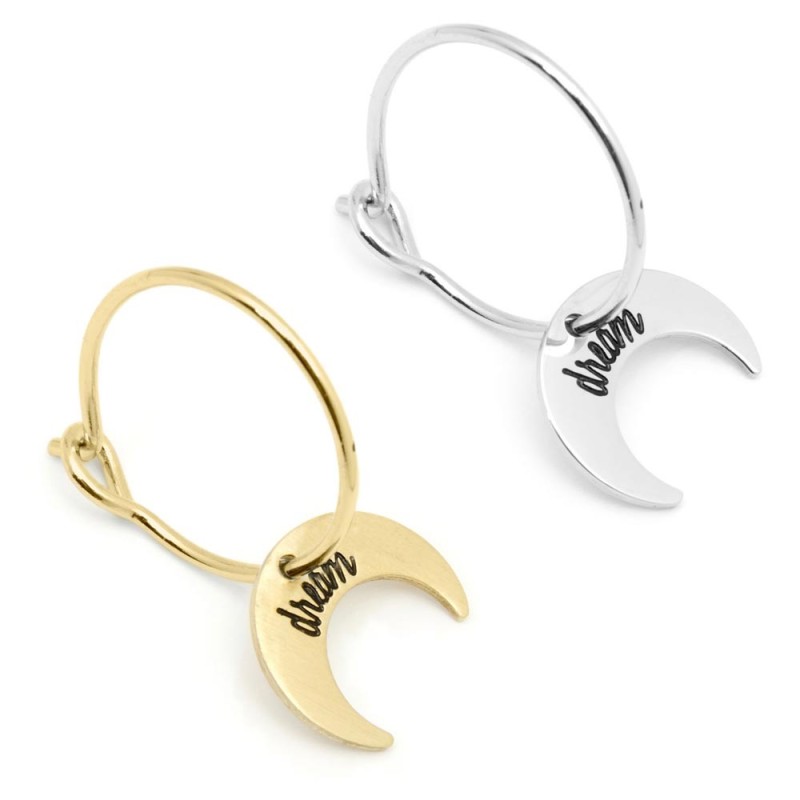 ORECCHINO LUNA CERCHIO