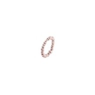 Anello elastico ematite sfaccettata
