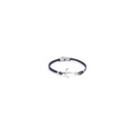Bracciale in pelle con ancora