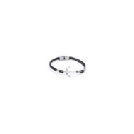 Bracciale in pelle con ancora