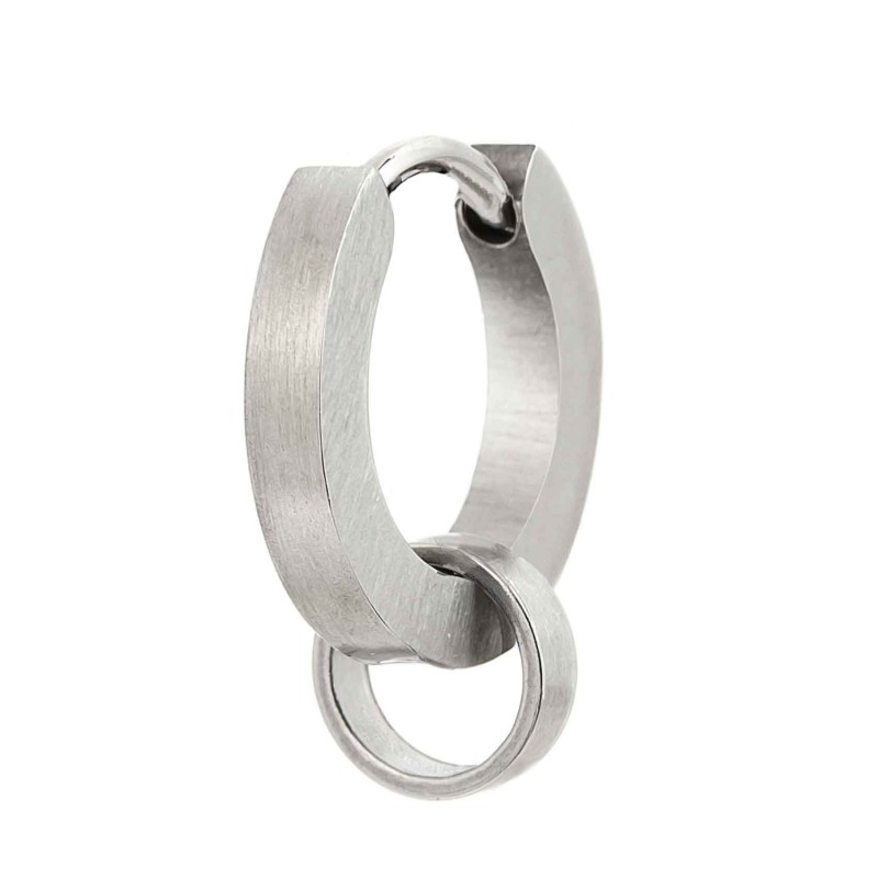 Orecchino a cerchio 14mm con anello per charm