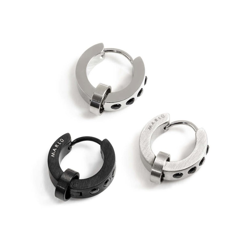 MONO OR CER 14MM CRIST NERI CON ANEL