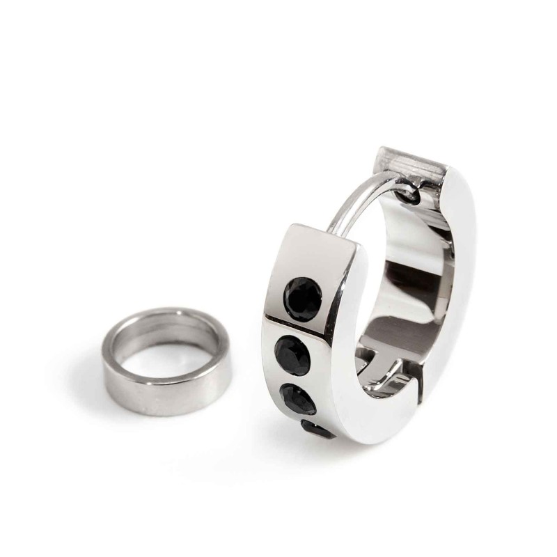 MONO OR CER 14MM CRIST NERI CON ANEL