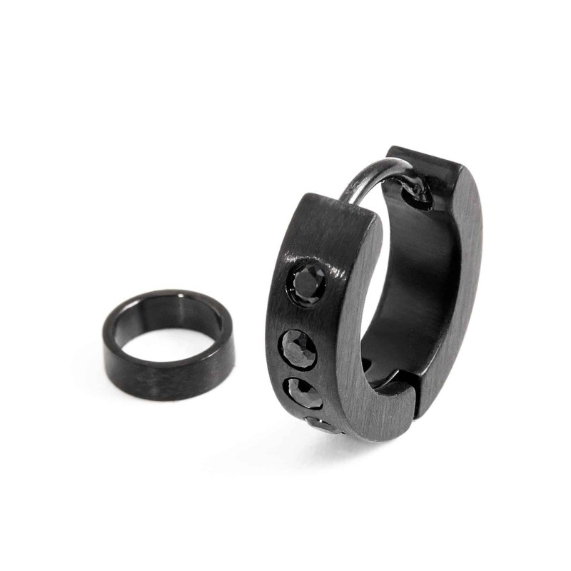 MONO OR CER 14MM CRIST NERI CON ANEL