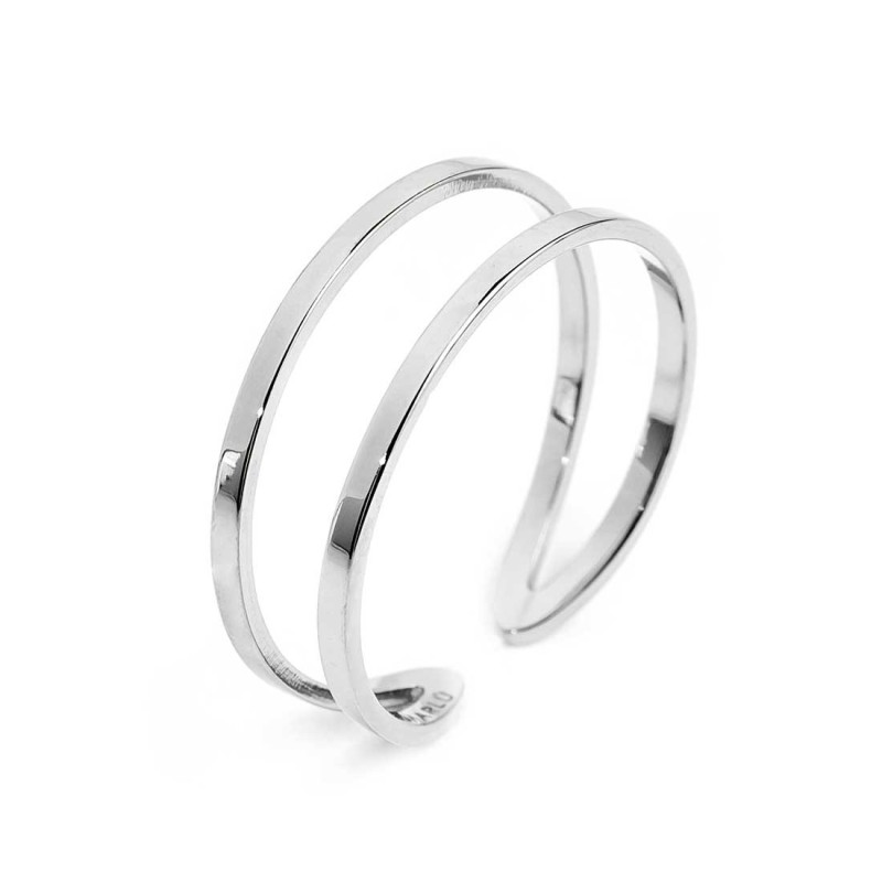 ANELLO DOPPIA FASCIA RETTANGOLARE