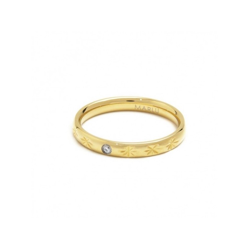 Anello texture stelle