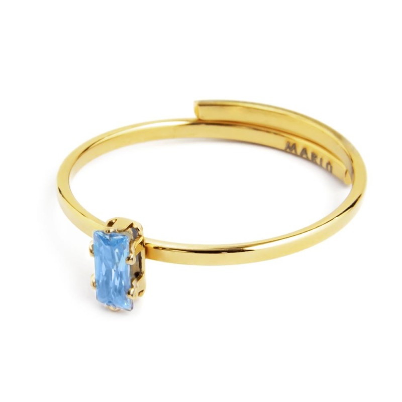 Anelli con cristallo baguette