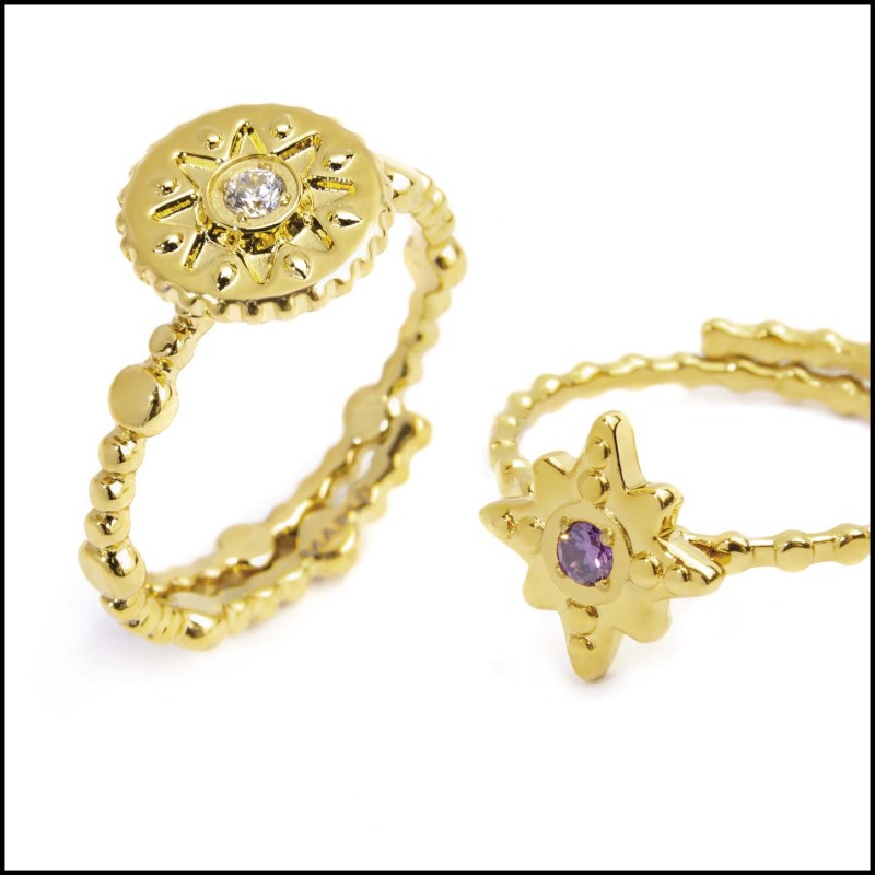 Anello sole e rosa dei venti