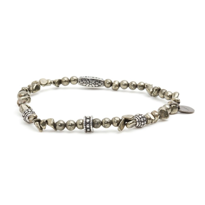 ELASTIC BRACELET WITH STONES 21CM With 4mm. stones and s.steel parts